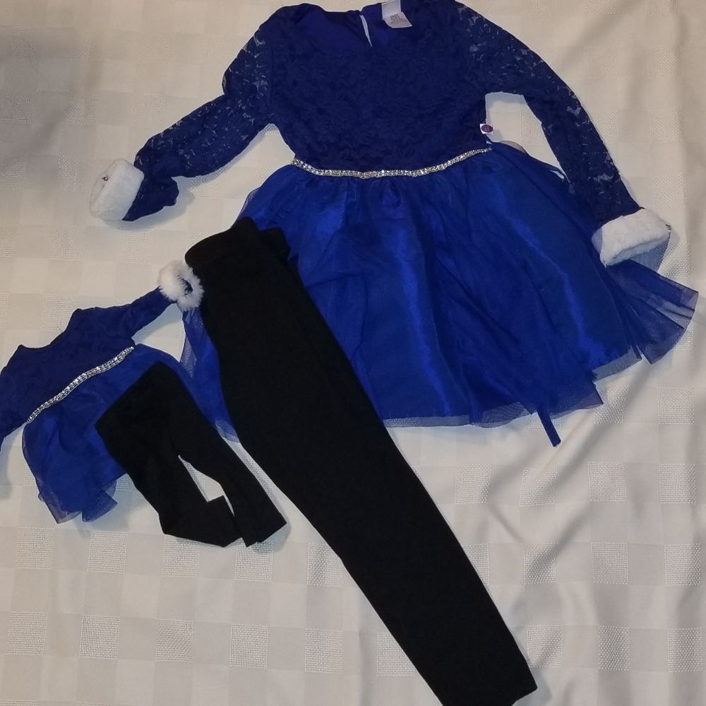 Dollie and me matching outfits for girl and doll.